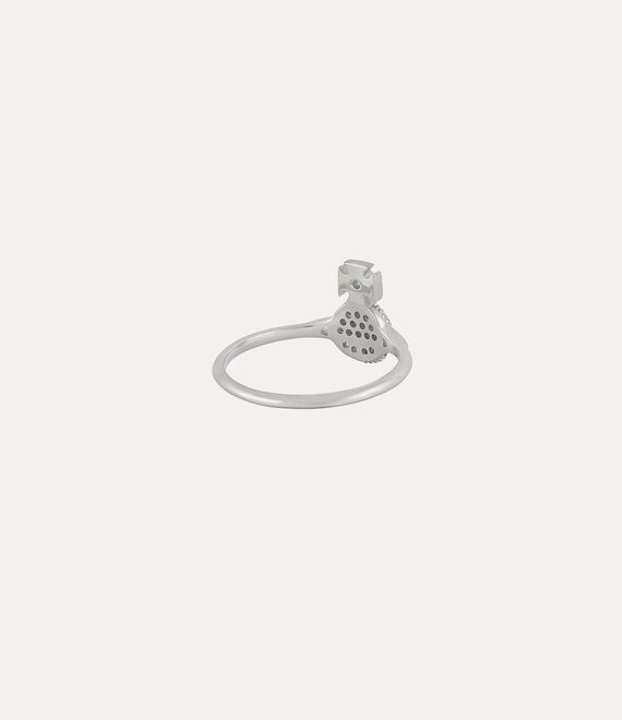 Vivienne Westwood Tamia Ring in PLATINUM/WHITE CZ